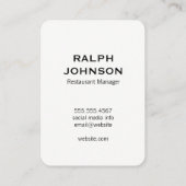 Slank professioneel/Golden Swan Visitekaartje (Achterkant)