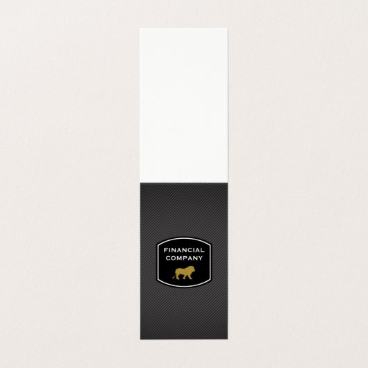 Slank professioneel/lion visitekaartje (Buitenkant ongevouwen)