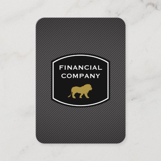 Slank professioneel/lion visitekaartje (Voorkant)