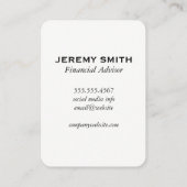 Slank professioneel/lion visitekaartje (Achterkant)