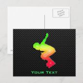 Slank Rollerblaadje Briefkaart (Voorkant / Achterkant)