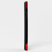 Slank rood metaal Case-Mate iPhone case (Achterkant/rechts)