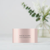 Slank Roos Gold Minimalist Metallic Elegant Chic Visitekaartje (Staand voorkant)