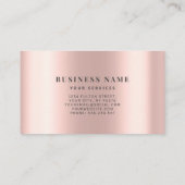 Slank Roos Gold Minimalist Metallic Elegant Chic Visitekaartje (Achterkant)