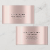 Slank Roos Gold Minimalist Metallic Elegant Chic Visitekaartje (Voorkant / Achterkant)