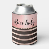 Slank roze staffelaar blikjeskoeler (Blikje Voorkant)