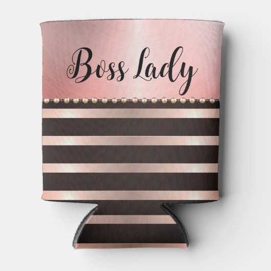 Slank roze staffelaar blikjeskoeler (Voorkant)