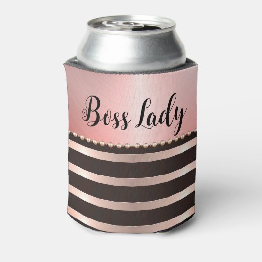 Slank roze staffelaar blikjeskoeler (Blikje Achterkant)