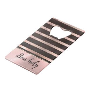 Slank roze staffelaar creditkaart flessenopener