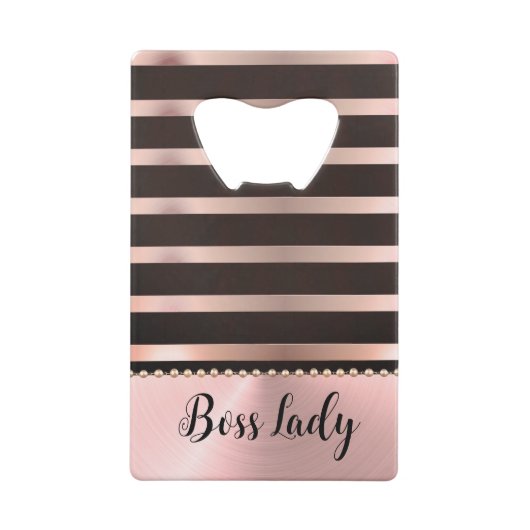 Slank roze staffelaar creditkaart flessenopener (Achterkant)