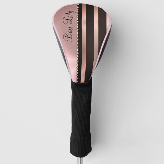 Slank roze staffelaar golfheadcover (Voorkant)