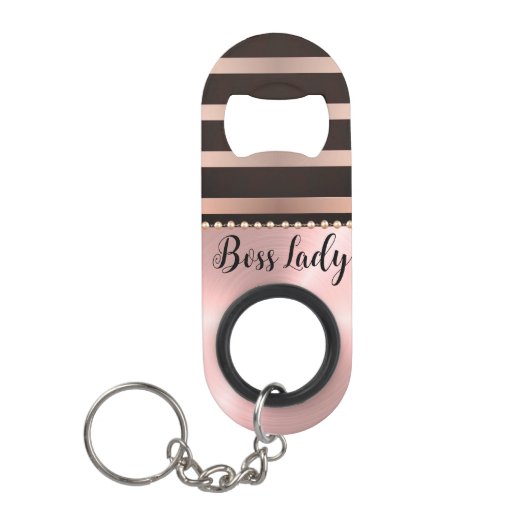 Slank roze staffelaar mini flessenopener (Voorkant)