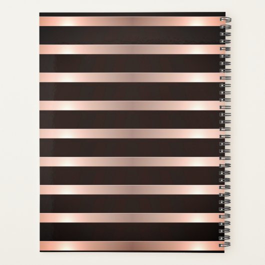 Slank roze staffelaar planner (Achterkant)