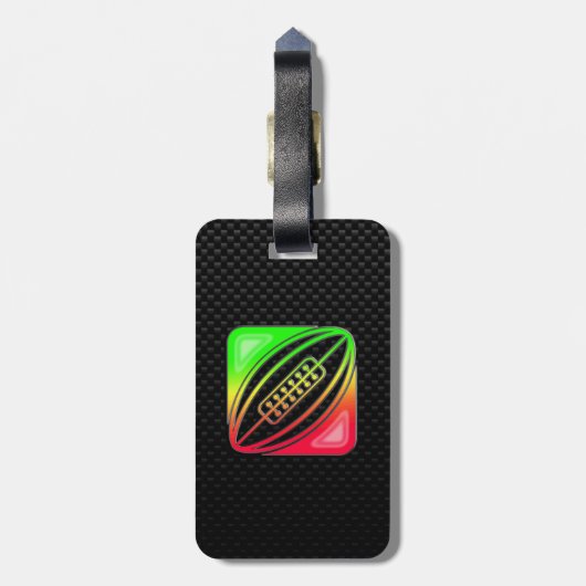 Slank Rugby Bagagelabel (Achterkant verticaal)