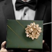 Slank Sage Green en Gold Inpakpapier Vel