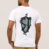 "Slank Serpent Shield T-shirt ontwerp" (Achterkant)
