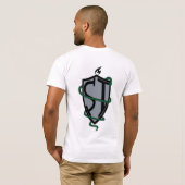"Slank Serpent Shield T-shirt ontwerp" (Achterkant volledig)