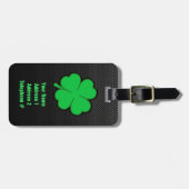Slank Shamrock Bagagelabel (Voorkant horizontaal)