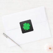 Slank Shamrock Vierkante Sticker (Envelop)
