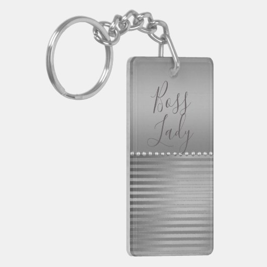 Slank Silver Boss Lady Sleutelhanger (Voorkant Links)