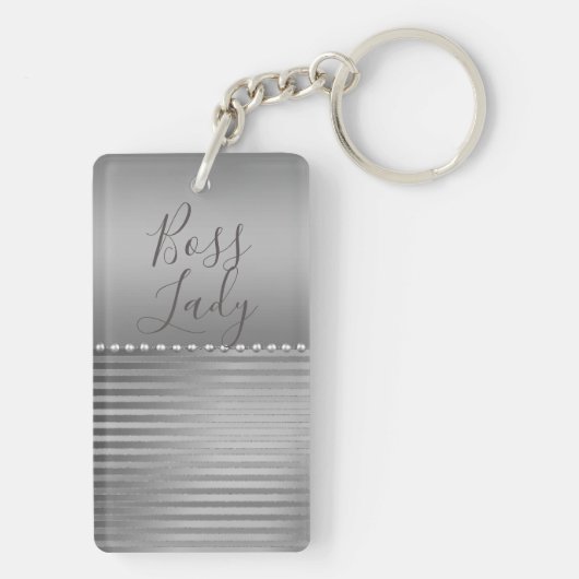 Slank Silver Boss Lady Sleutelhanger (achterkant)