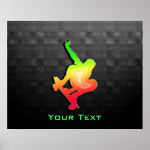 Slank Skateboarden Poster