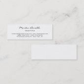 Slank Skinny Wit Professioneel Visitekaartje (Voorkant / Achterkant)