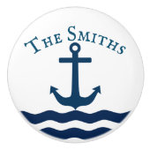 Slank, standaard anker keramische knop (Voorkant)