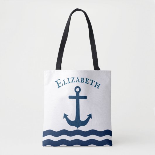 Slank, standaard anker tote bag (Voorkant)