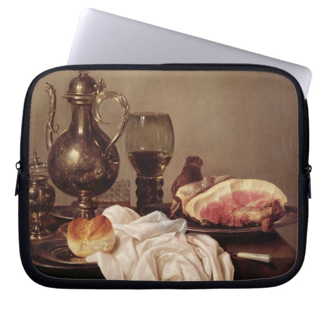 Slank stilleven (olie op het paneel) laptop sleeve (Voorkant)