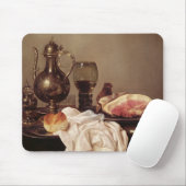 Slank stilleven (olie op het paneel) muismat (Met muis)
