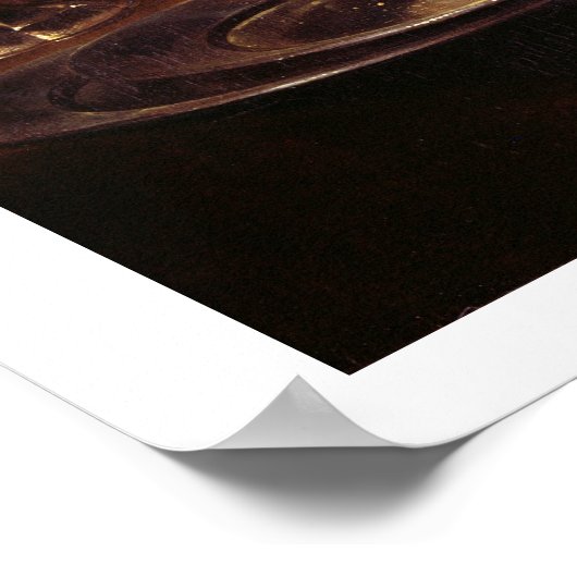 Slank stilleven (olie op het paneel) poster (Hoek)