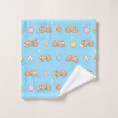 Slank tijdpatroon bad handdoek (Wasdoekje)