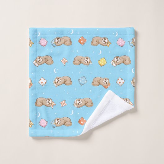 Slank tijdpatroon bad handdoek (Wasdoekje)