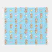 Slank tijdpatroon fleece deken (Voorkant (Horizontaal))