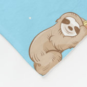 Slank tijdpatroon fleece deken (Hoek)