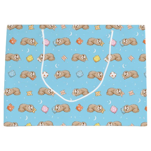 Slank tijdpatroon groot cadeauzakje (Voorkant)