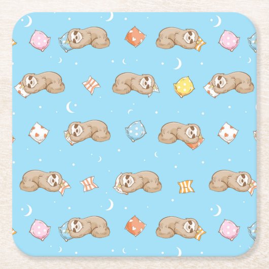 Slank tijdpatroon kartonnen onderzetters (Voorkant)