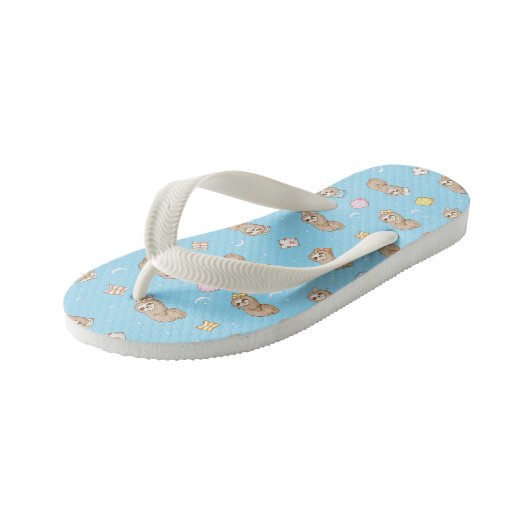 Slank tijdpatroon kinder teenslippers (Schuin)
