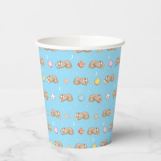 Slank tijdpatroon papieren bekers (Links)