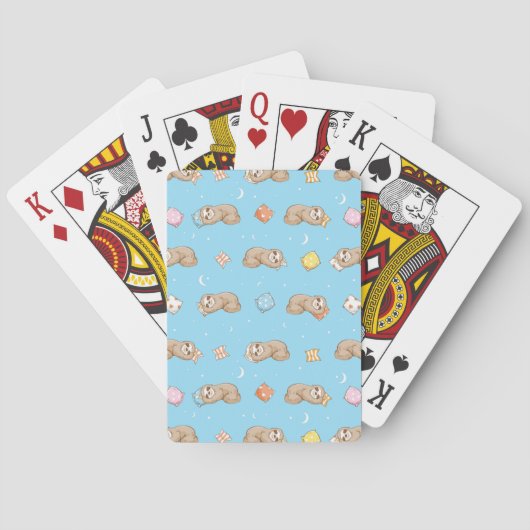 Slank tijdpatroon pokerkaarten (Achterkant)