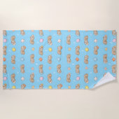 Slank tijdpatroon strandlaken (Voorkant)