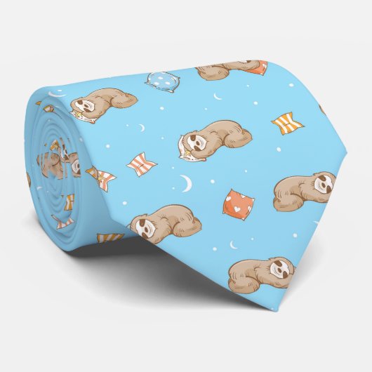 Slank tijdpatroon stropdas (Opgerold)