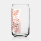 Slank Transparant Glas Effect Design blik glas (Links)