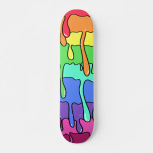 Slank uitstrijken van 90-seconden Retroregenboog Persoonlijk Skateboard