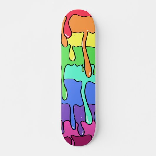 Slank uitstrijken van 90-seconden Retroregenboog Persoonlijk Skateboard (Voorkant)