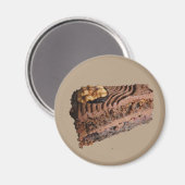 Slank van de chocolade-walnoot magneet (Voorkant / Achterkant)