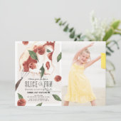 Slank van Fun Margherita Pizza Kinderen Birthday F Kaart (Staand voorkant)