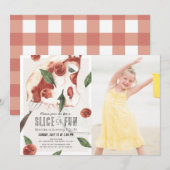 Slank van Fun Margherita Pizza Kinderen Birthday F Kaart (Voorkant / Achterkant)