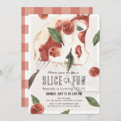 Slank van Fun Margherita Pizza Kinderen van Birthd Kaart (Voorkant / Achterkant)